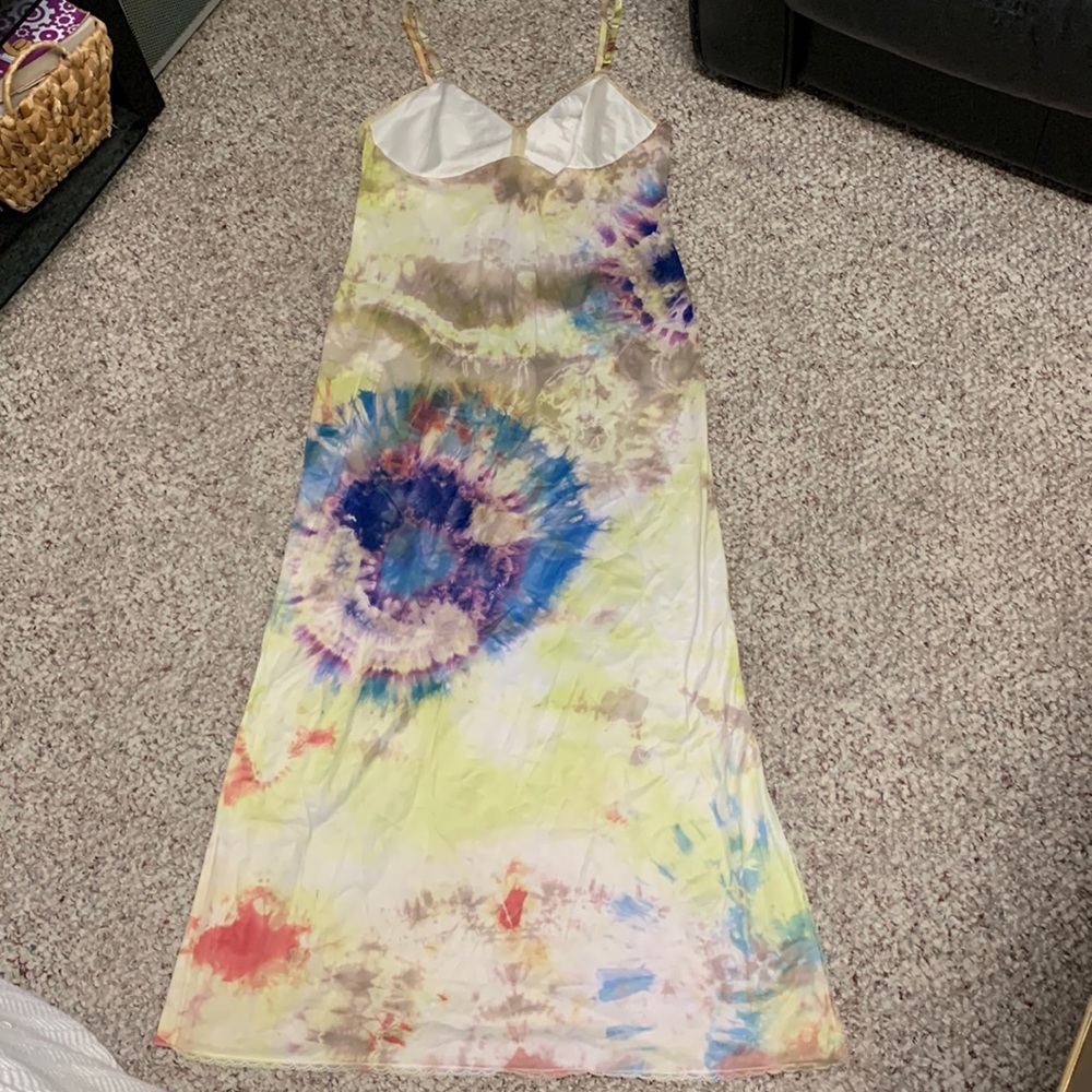 Vintage Tie-Dye Midi Dress